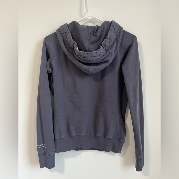 Maison Scotch Grunge Distressed Graphic Y2K Pullover Hoodie - Picture 3 of 9